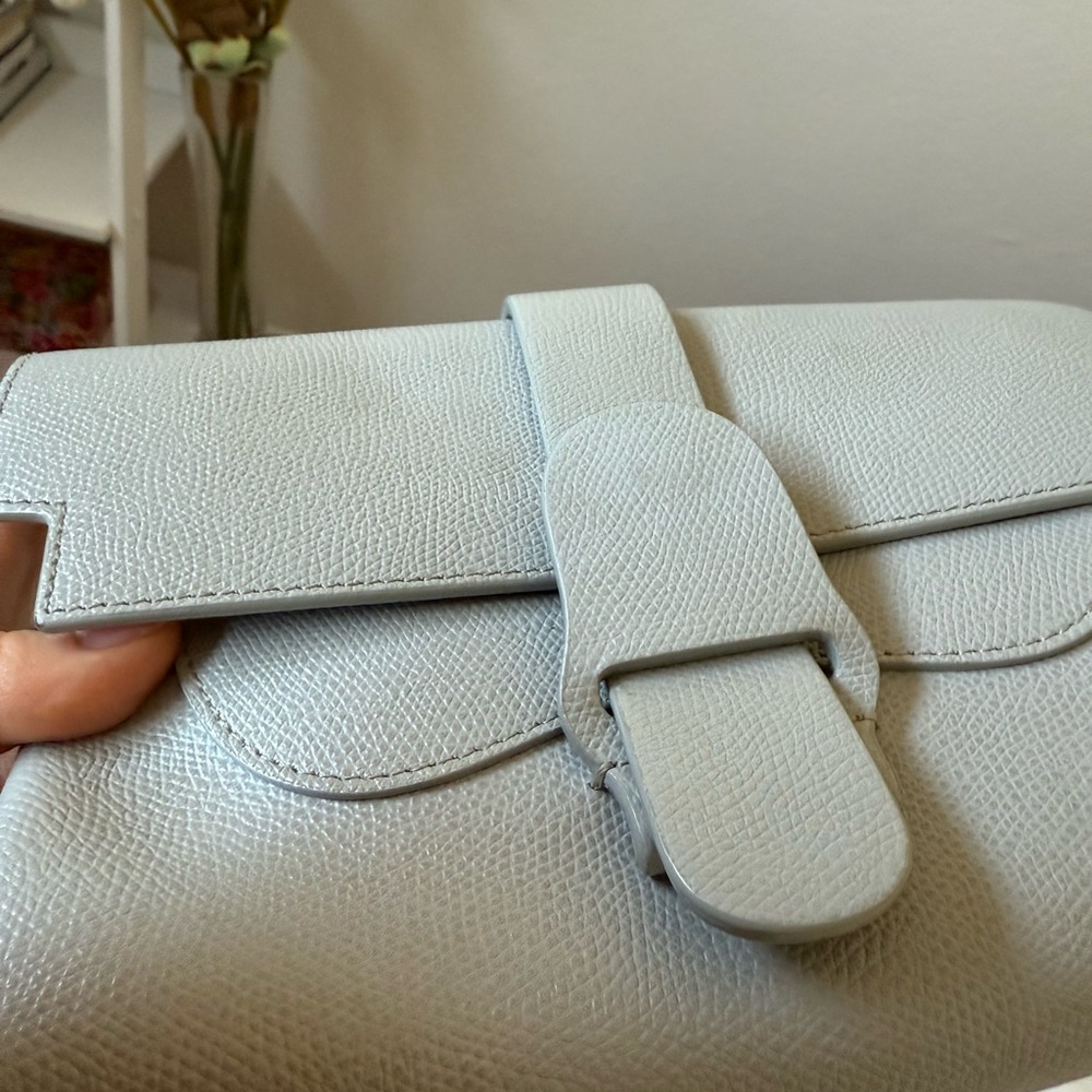 SENREVE CONVERTIBLE ARIA BAG IN LIGHT GREY PEBBLE LEATHER - Picture 10 of 11
